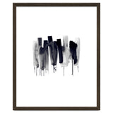 Abstract Watercolor Stripes Minimal Black thumbnail