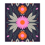 Pink And Orange Flowers (Print Only) thumbnail
