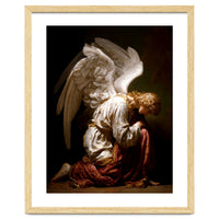 Kneeling Down Angel Renaissance inspired Religious Art