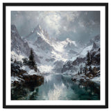 Majestic Snow-Capped Alpine Peaks Reflecting thumbnail