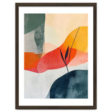Minimalist Botanical Abstract Art with Organic Overlapping Shapes thumbnail