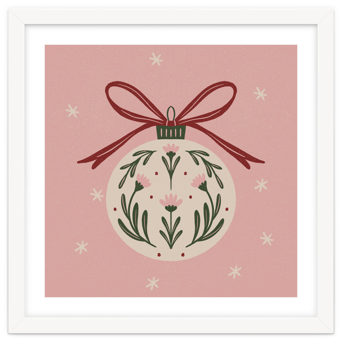 Christmas Flower Globe