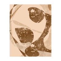 Abstract Brown Scratch (Print Only)