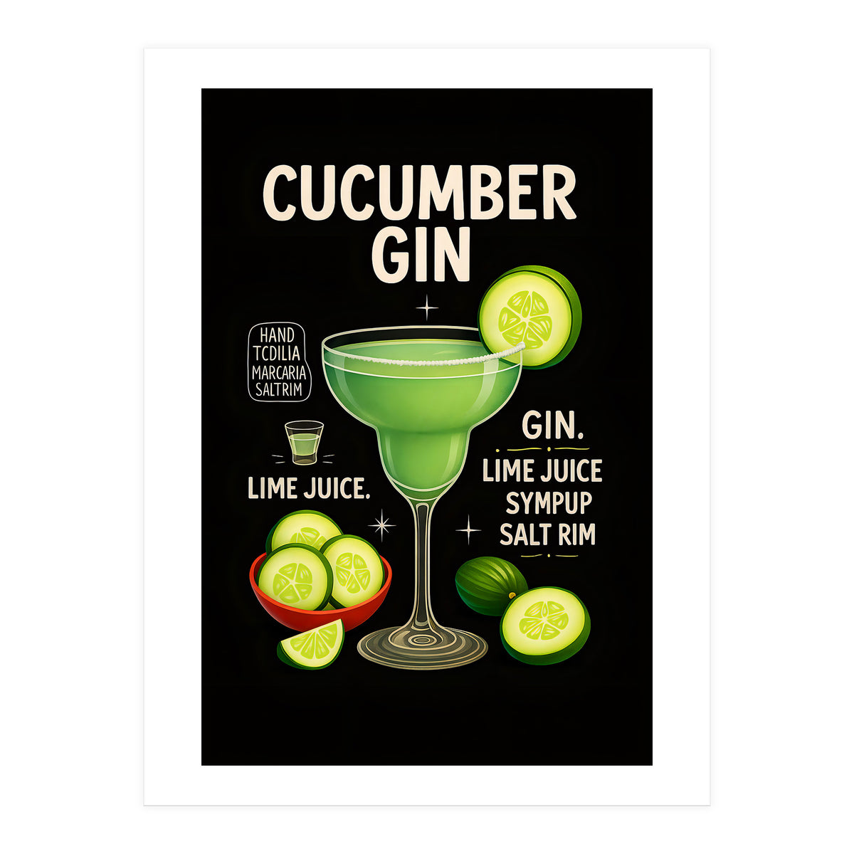 Cucumber Gin (Print Only)