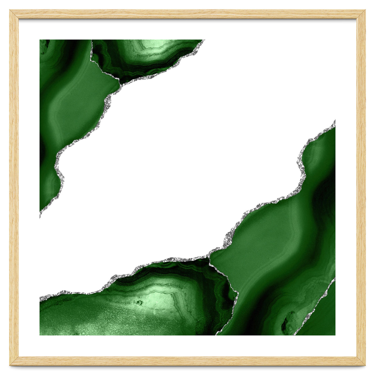 Green & Silver Agate Texture 16