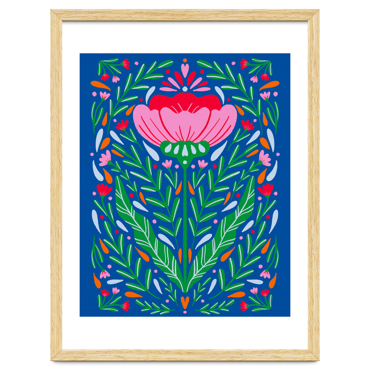 Bold Symmetrical Floral