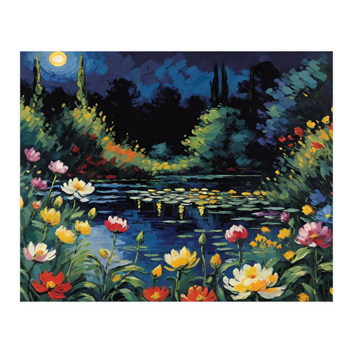 Moon Unique Flower (Print Only)