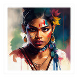 Festival Bloom Hindu Portrait (Print Only) thumbnail