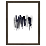 Abstract Watercolor Stripes Minimal Black thumbnail