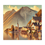 Vintage Hallstatt Poster, Austria (Print Only) thumbnail