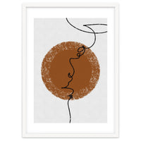 Abstract Brown and Black Lines