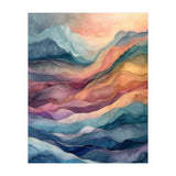 Abstract Fluid Mountain Landscape Art (Print Only) thumbnail