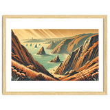 Vintage Cliffside Serenity Poster thumbnail