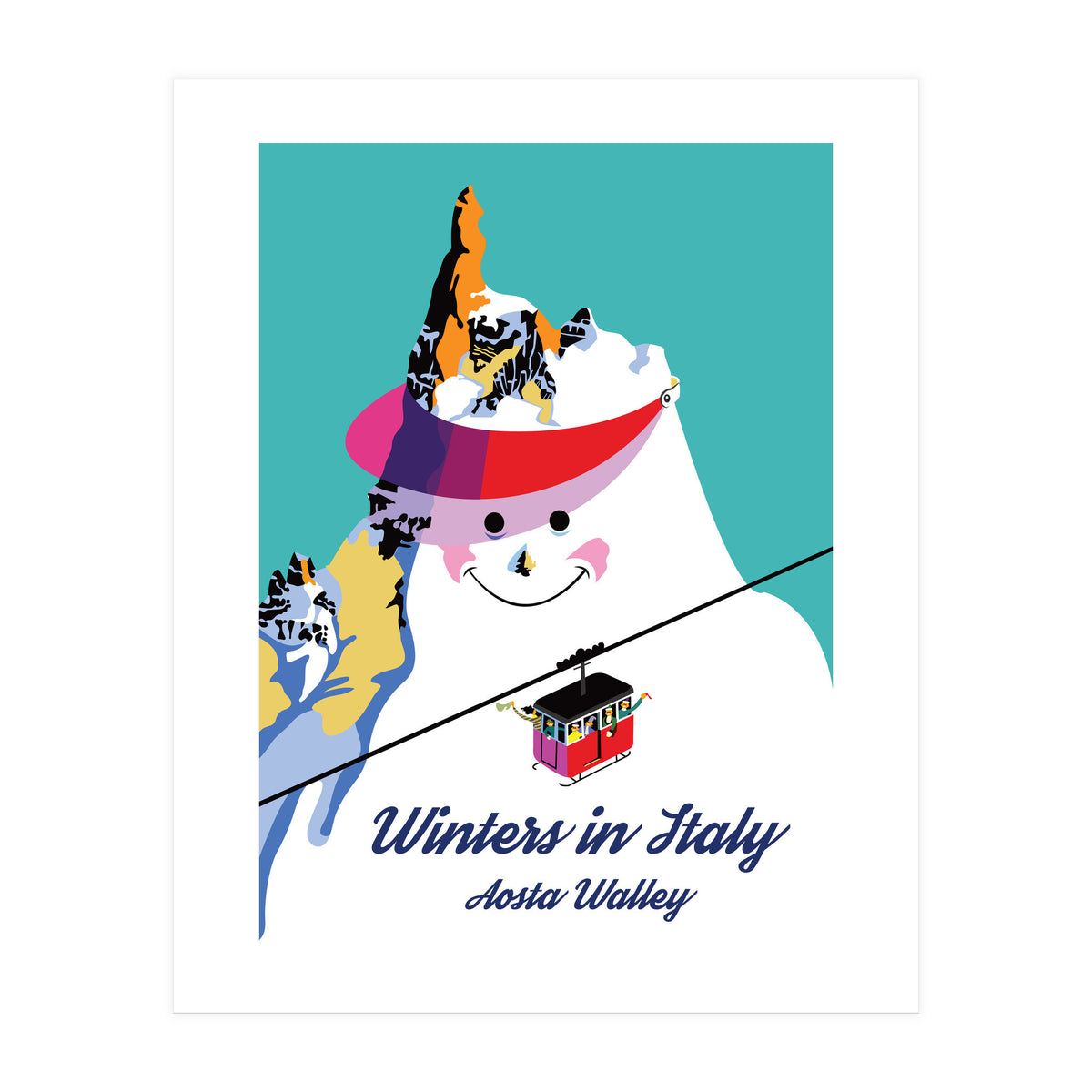 Winters In Italy Aosta Valley (Print Only)