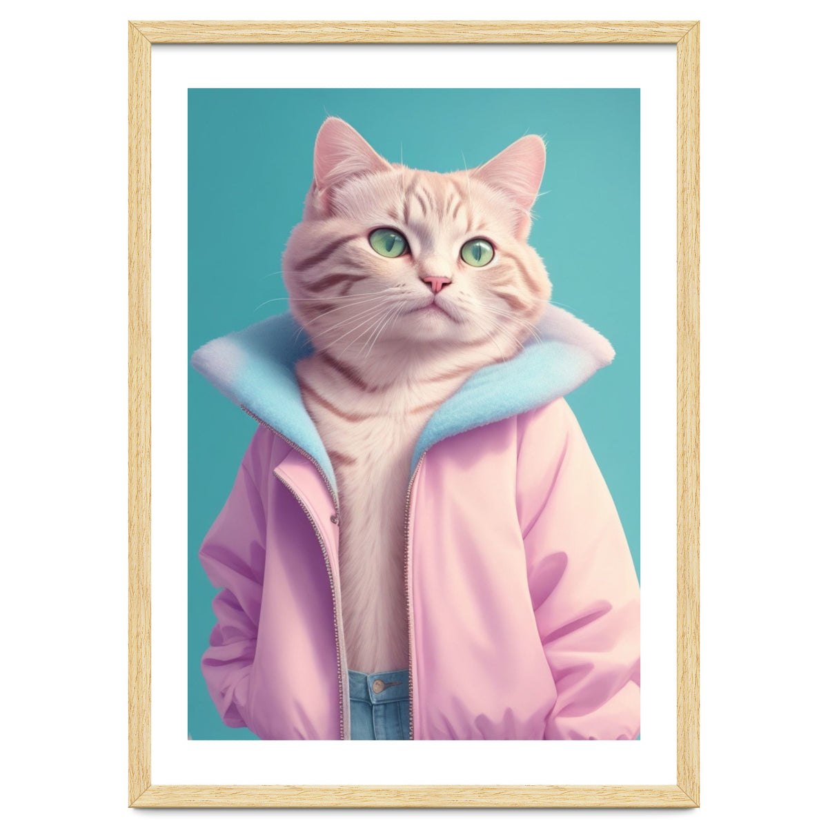 Cat Wearing Jacket