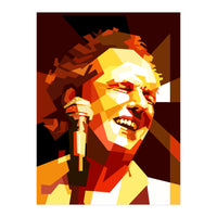 Lee Ritenour Jazz Guitarist Retro Portrait (Print Only)