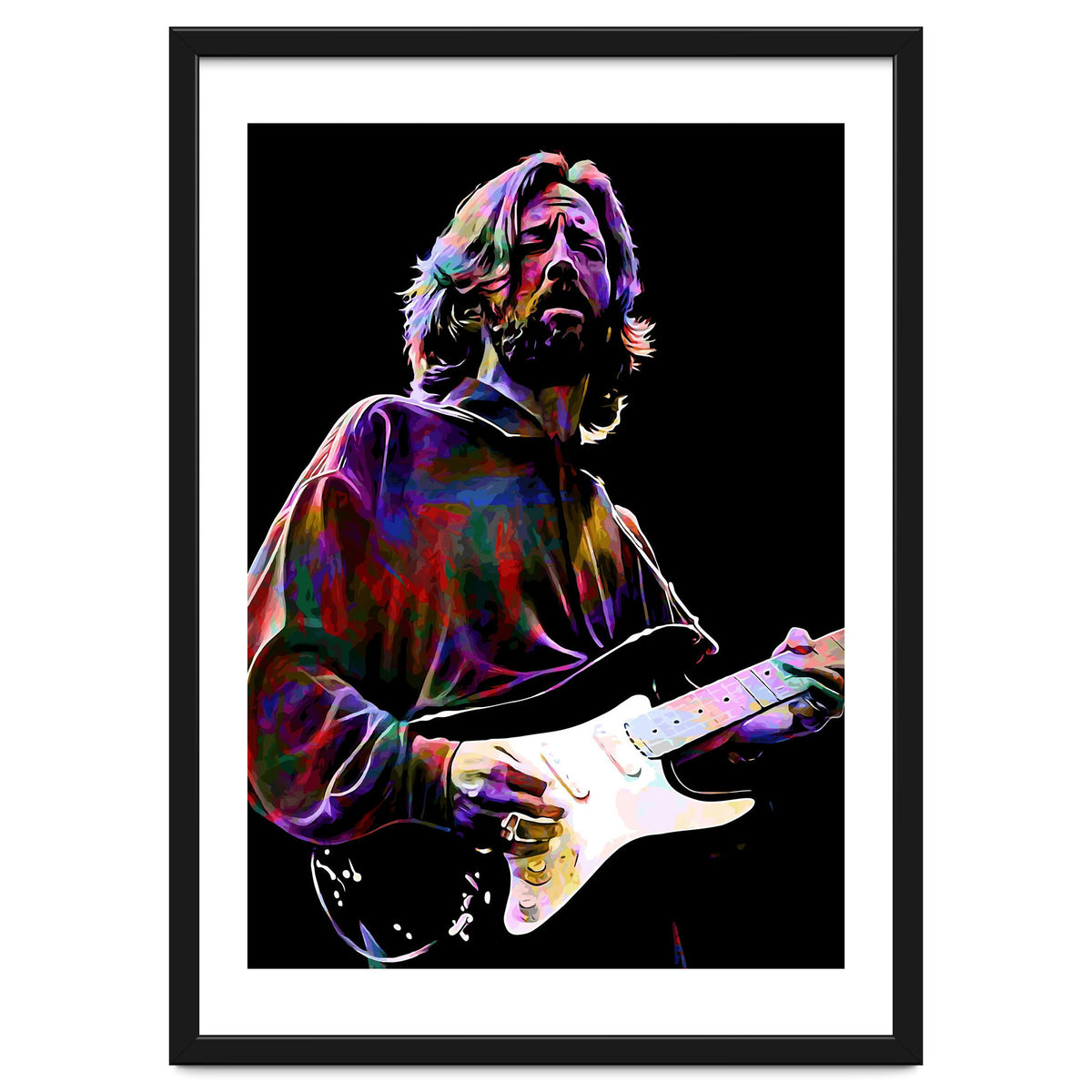 Eric Clapton Rock and Blues Guitarist Legend v4