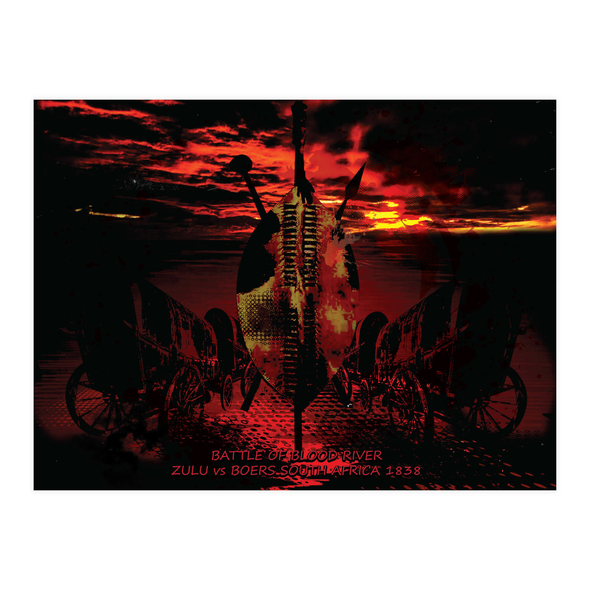 Battle Of Blood River 1838 (Print Only)