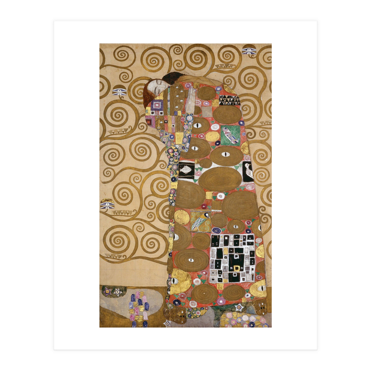 Sketches for the Frieze for the Palais Stoclet in Brussels, Belgium. Watercolour and pencil. (Print Only)