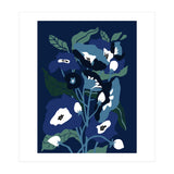 Garden Flowers at night (Print Only) thumbnail