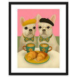 French Bulldogs At Breakfast Café thumbnail
