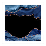 Navy & Rose Gold Agate Texture 18 (Print Only) thumbnail