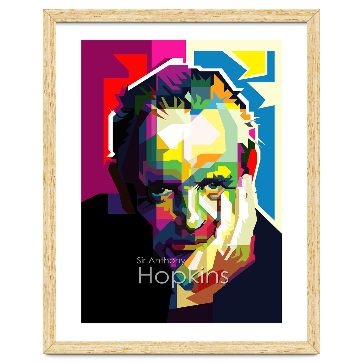 Sir Anthony Hopkins Pop Art WPAP