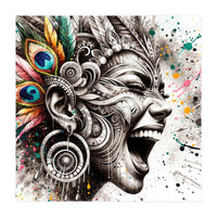 Carnival Scream Portrait (Print Only)