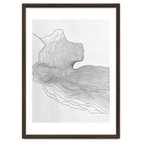 Abstract Black And White Organic Flowing Lines Pattern thumbnail