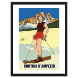 Ski Girl at Cortina D'Ampezzo, Italy thumbnail