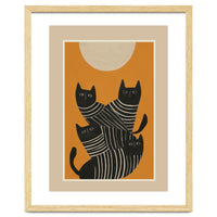 Abstract Black Cats