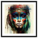 Turquoise Warrior Woman Portrait thumbnail