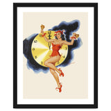 Pinup Girl Celebrating New Year thumbnail