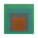 JOSEF ALBERS - HOMAGE TO THE SQUARE GREY BROWN GREEN (Print Only) thumbnail