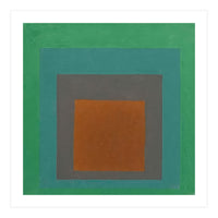JOSEF ALBERS - HOMAGE TO THE SQUARE GREY BROWN GREEN (Print Only)