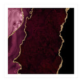 Burgundy & Gold Agate Texture 15  (Print Only) thumbnail