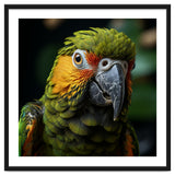 Close Up Of A Colorful Macaw Parrot Face thumbnail