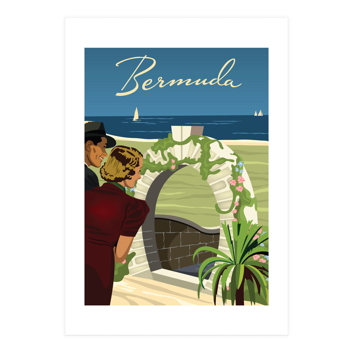 Bermuda, Moongate Arch (Print Only)