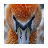 Close Up Of A Pelican's Beak With Water Droplets (Print Only)