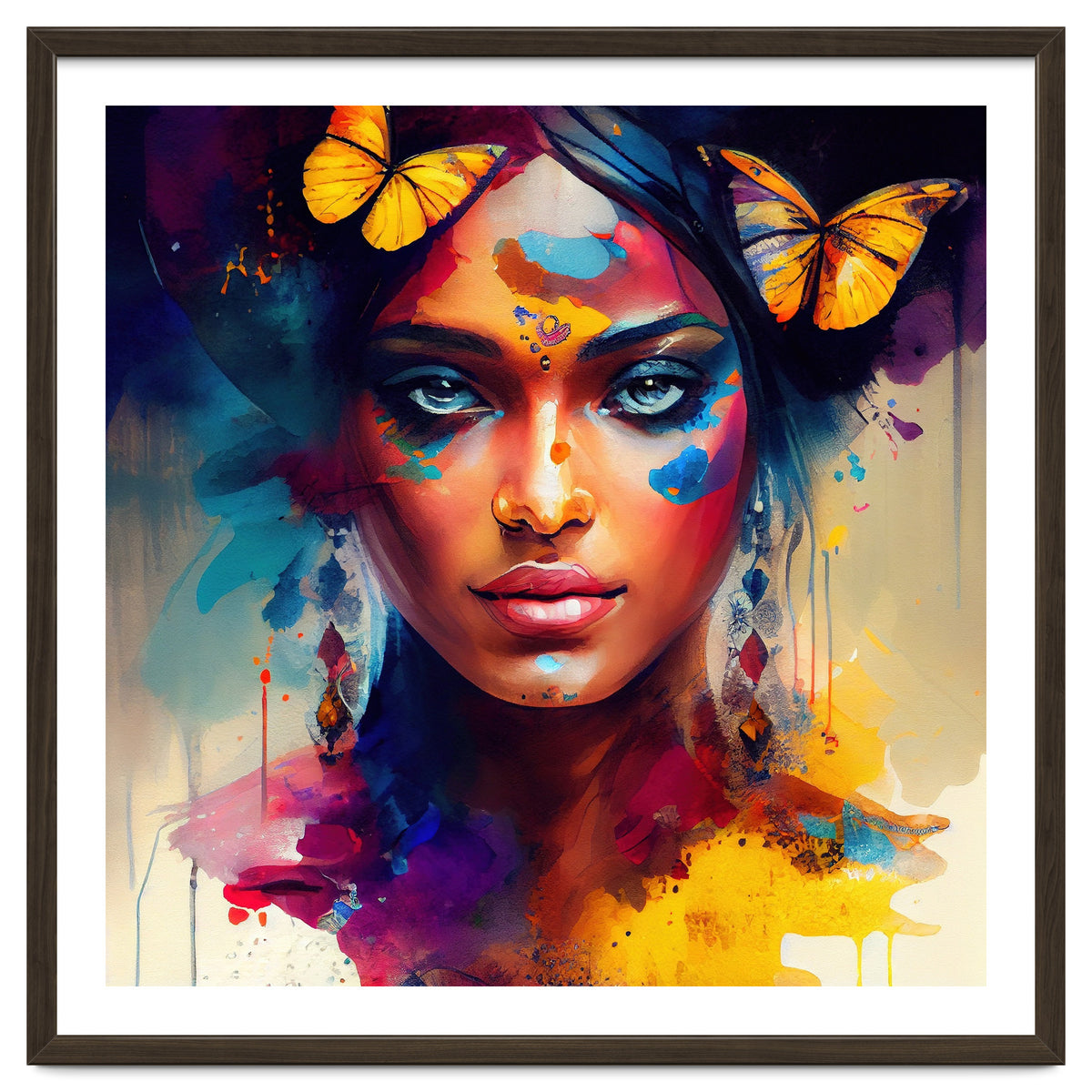 Butterfly Crown Hindu Portrait