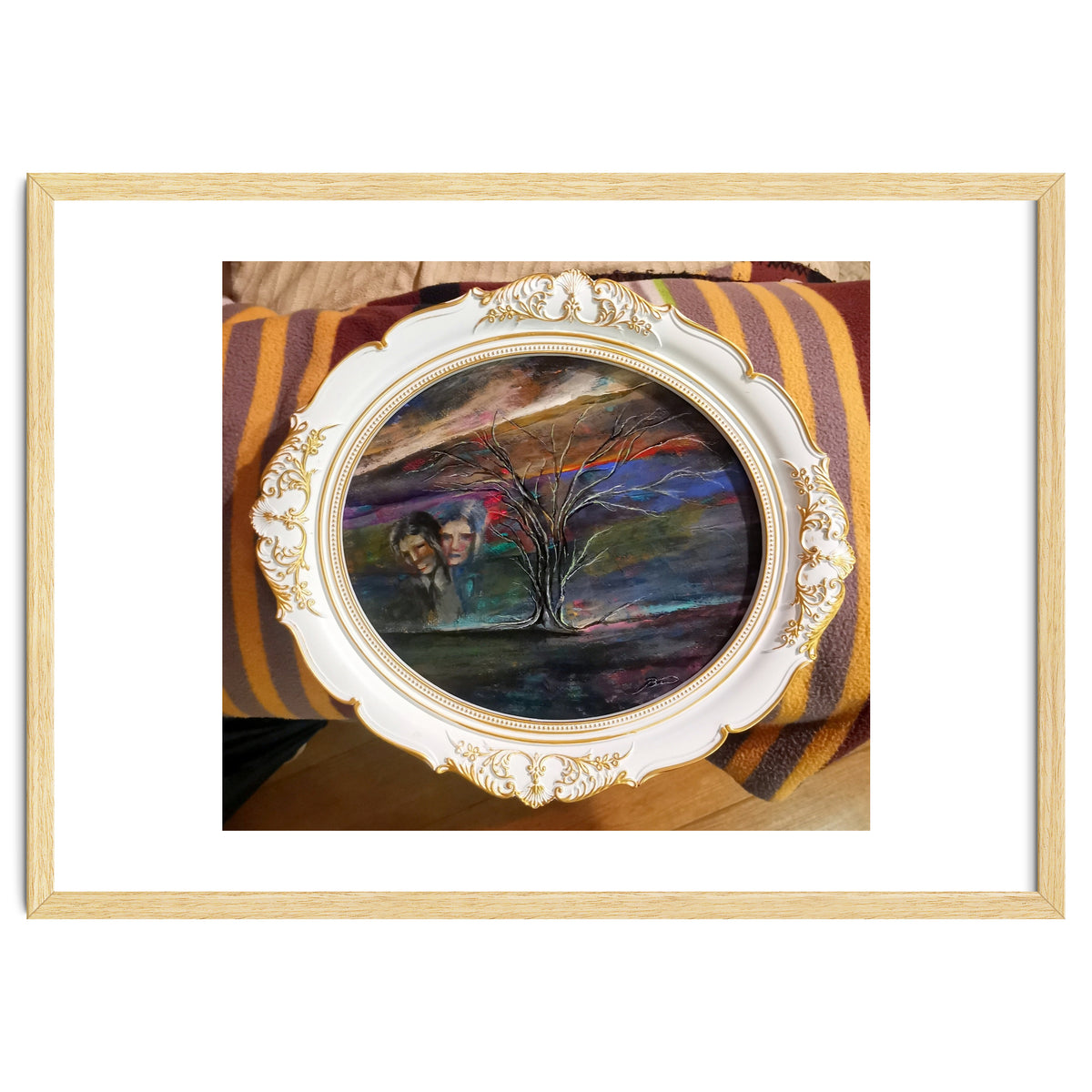 Memory 26x29.cm.acrylic. With Frame 33x38.cm.