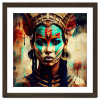 Armored Warrior Woman Portrait