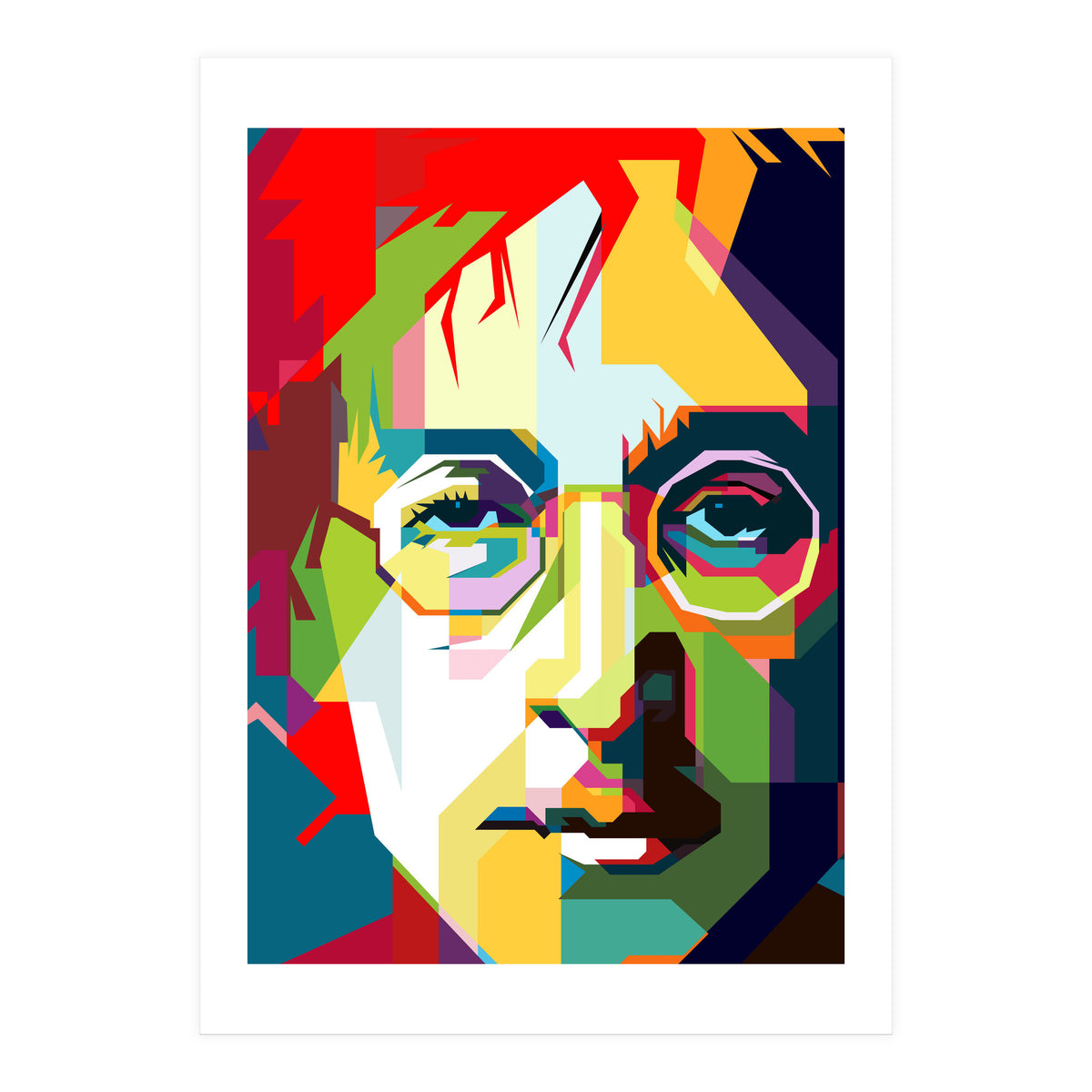 John Lennon Imagine Pop Art Wpap (Print Only)