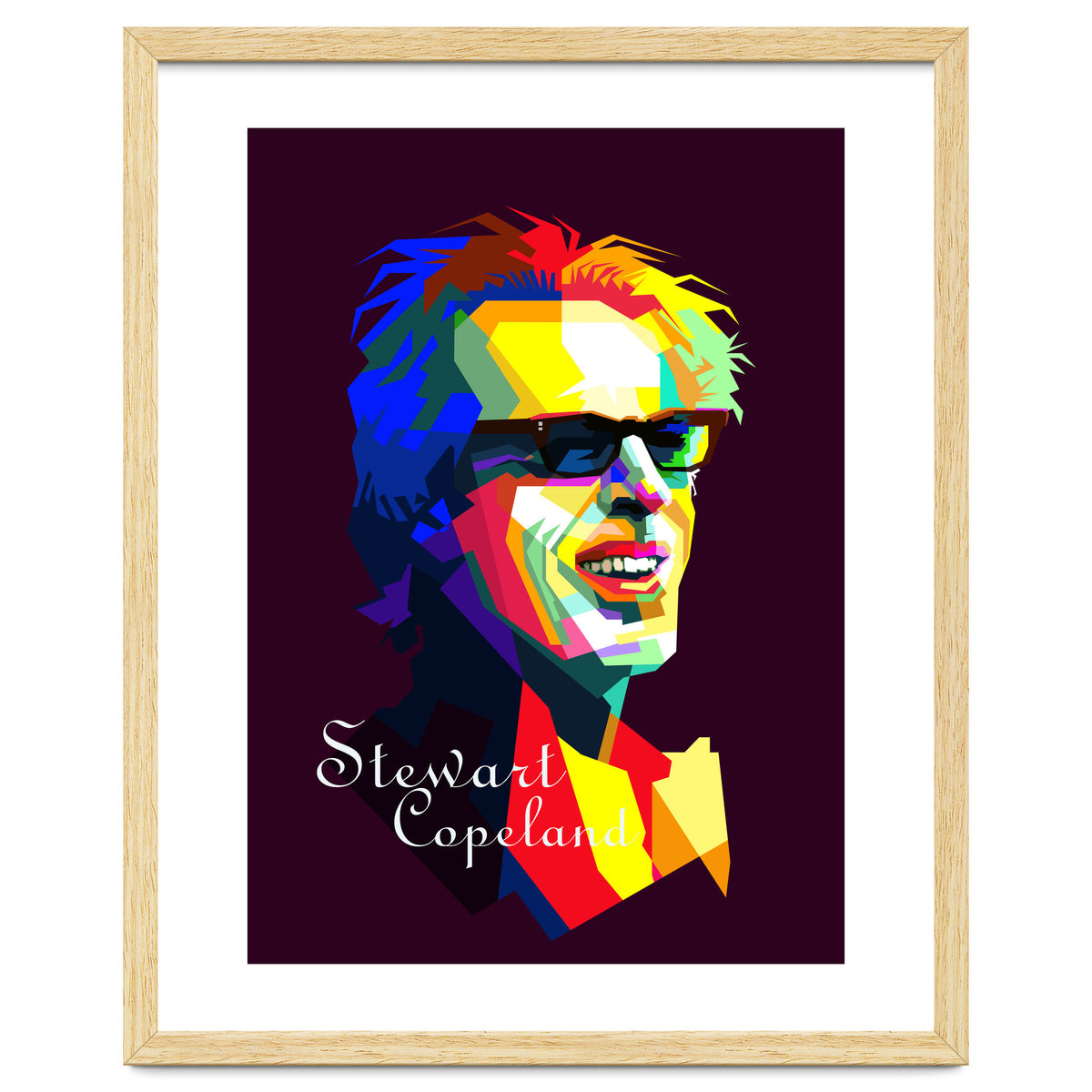 Stewart Copeland The Police Pop Art WPAP