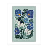 Klimt Flowers Light Blue (Print Only) thumbnail