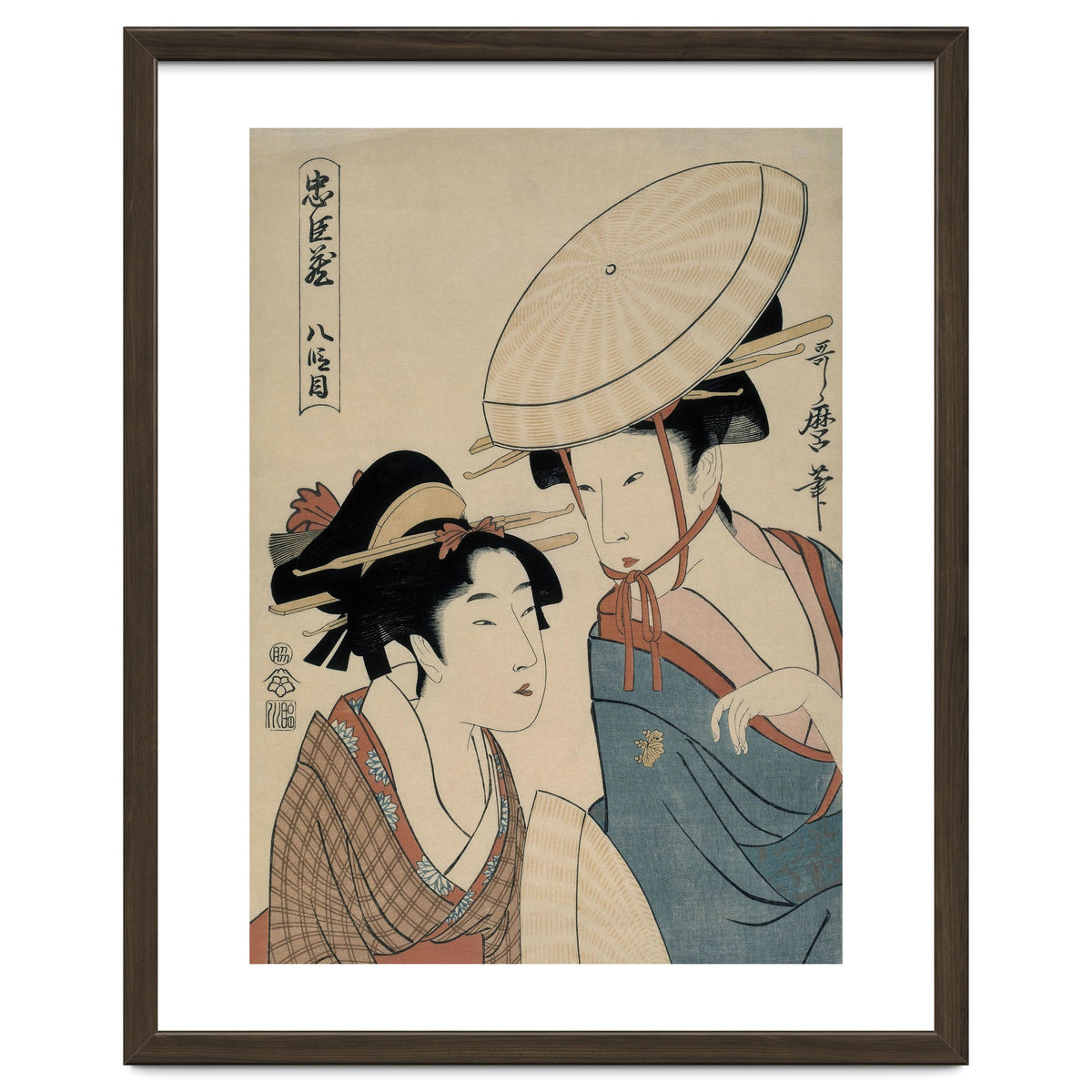 Kitagawa Utamaro (Copy); Takamizawa / 'Hachi-damme (Act VIII)', 1798-1799; 20th century.