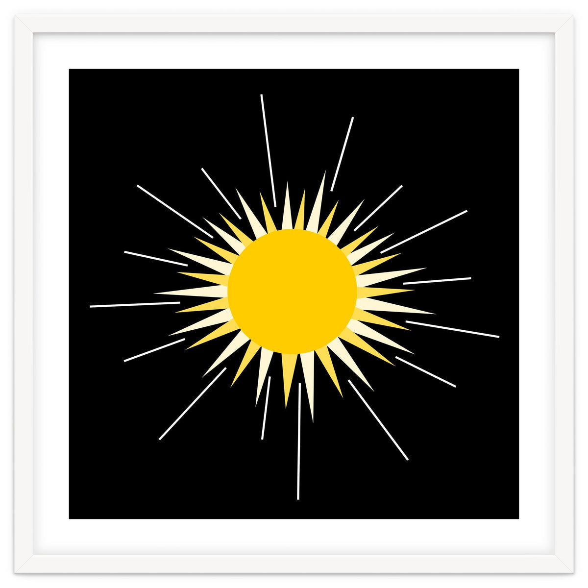 Yellow Bright Radiant Shinning Sun