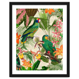Parrots in tropical Jungle thumbnail
