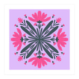 Magenta mandala flowers (Print Only) thumbnail