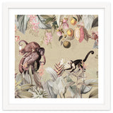Vintage Exotic Monkeys In African Jungle Landscape thumbnail